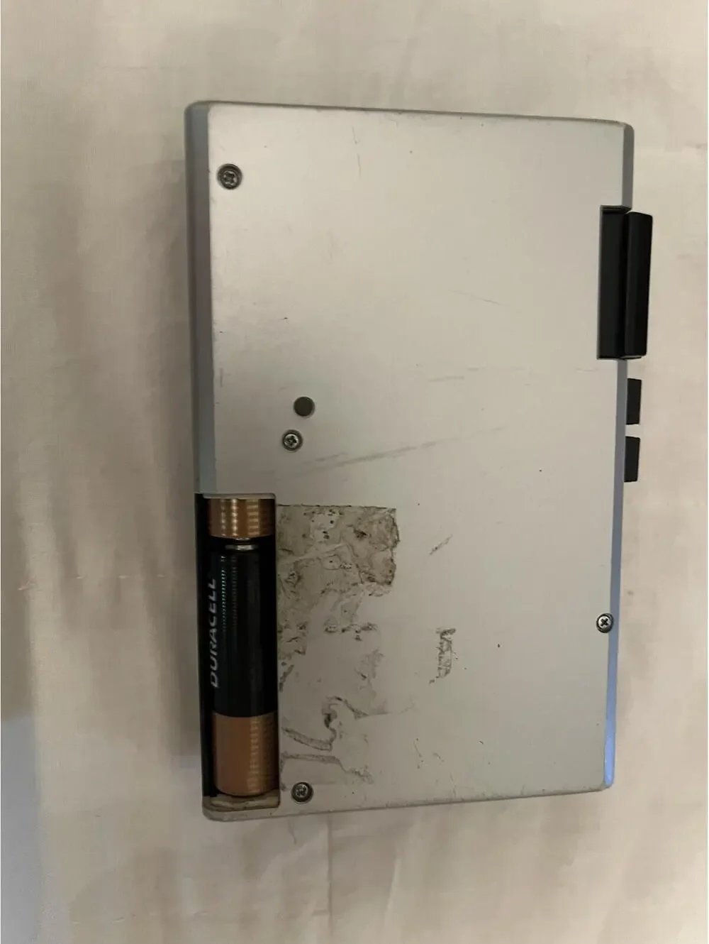 Sony Walkman WM-11 tested working, missing back battery cover w/headphones